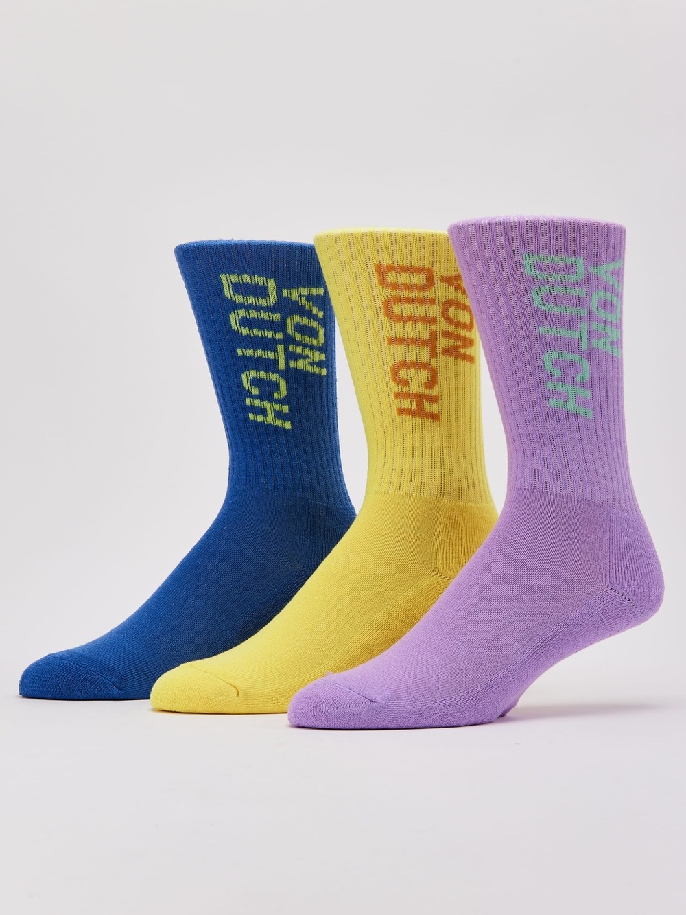 VON DUTCH LOGO CREW SOCKS 3-PACK